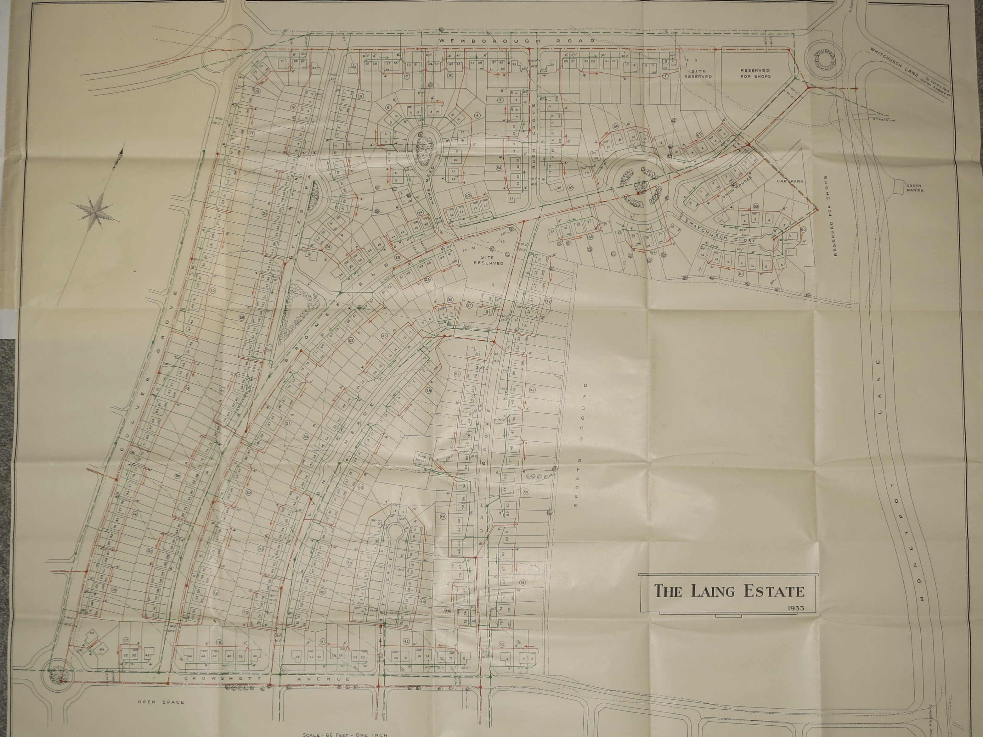 Laing Estate map